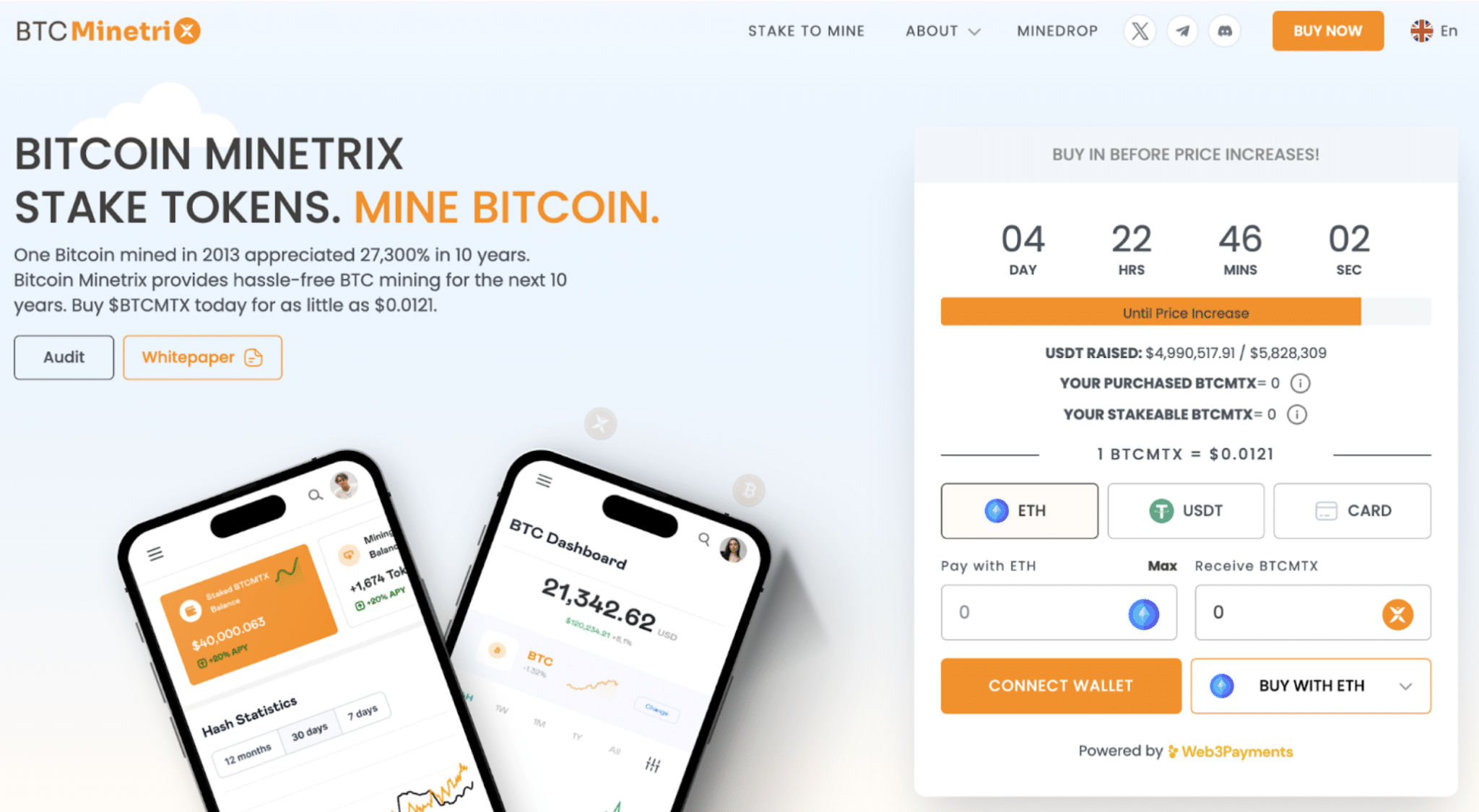 Bitcoin Minetrix presale