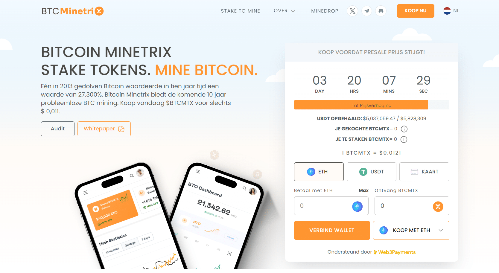 Bitcoin Minetrix presale