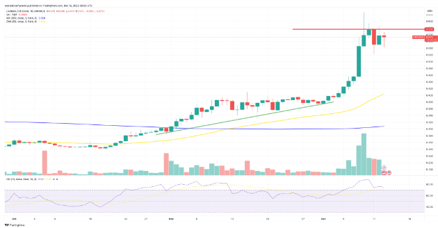 cardano koers verwachting 13 december