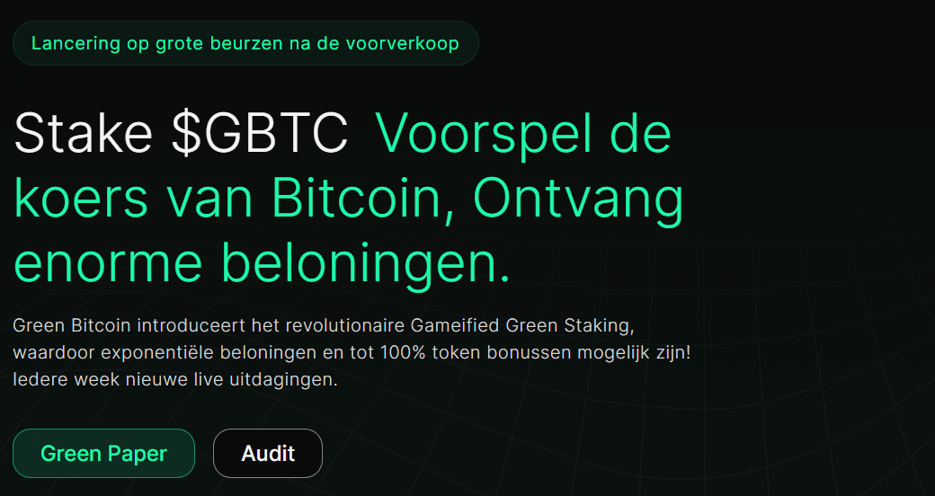 green bitcoin presale