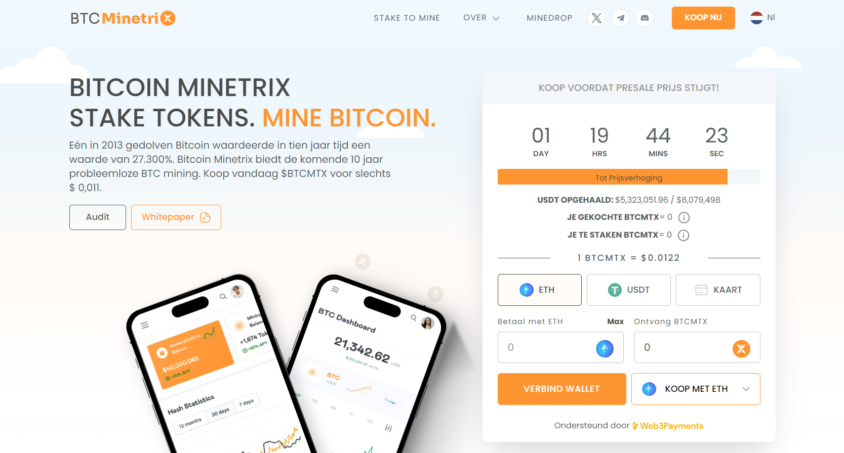 Bitcoin Minetrix presale