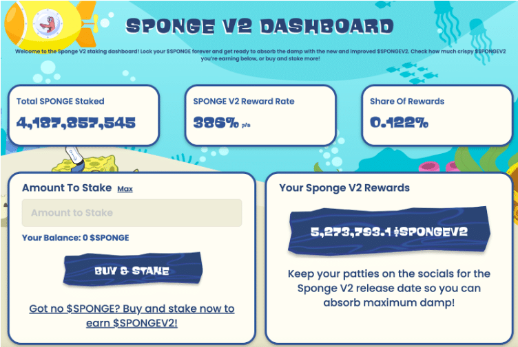 Sponge V2 Dashboard 