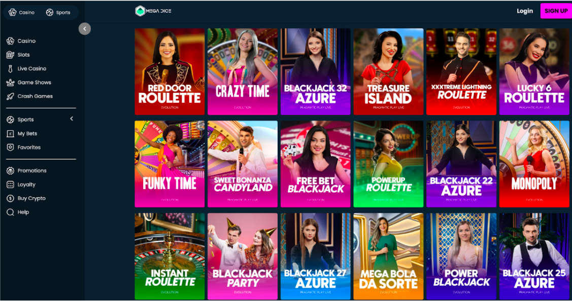 mega dice casino
