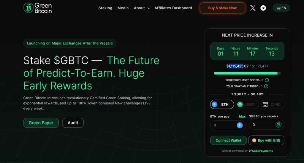 Green Bitcoin presale