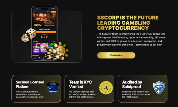 Scorpion Casino presale