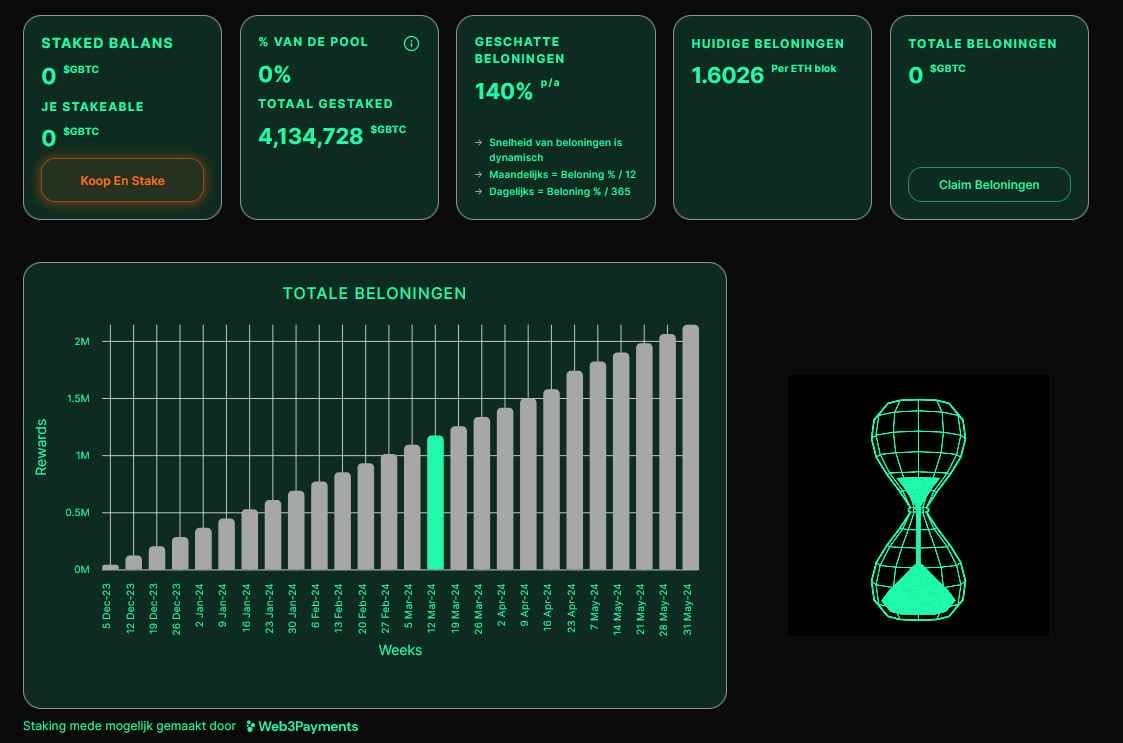 Green Bitcoin presale crypto staking