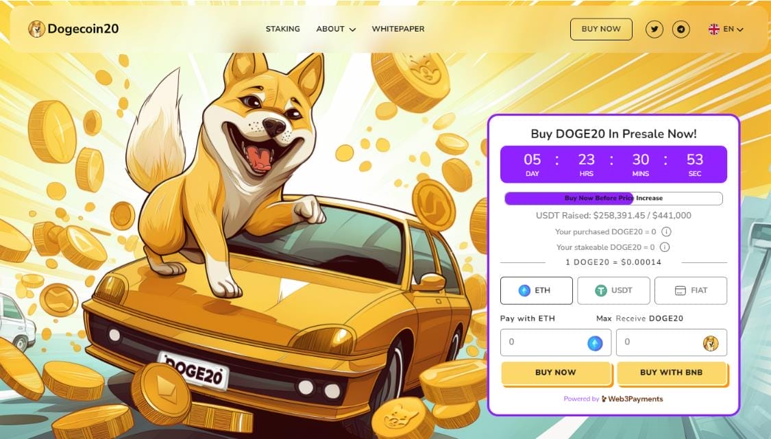 Dogecoin stijging + Dogecoin20