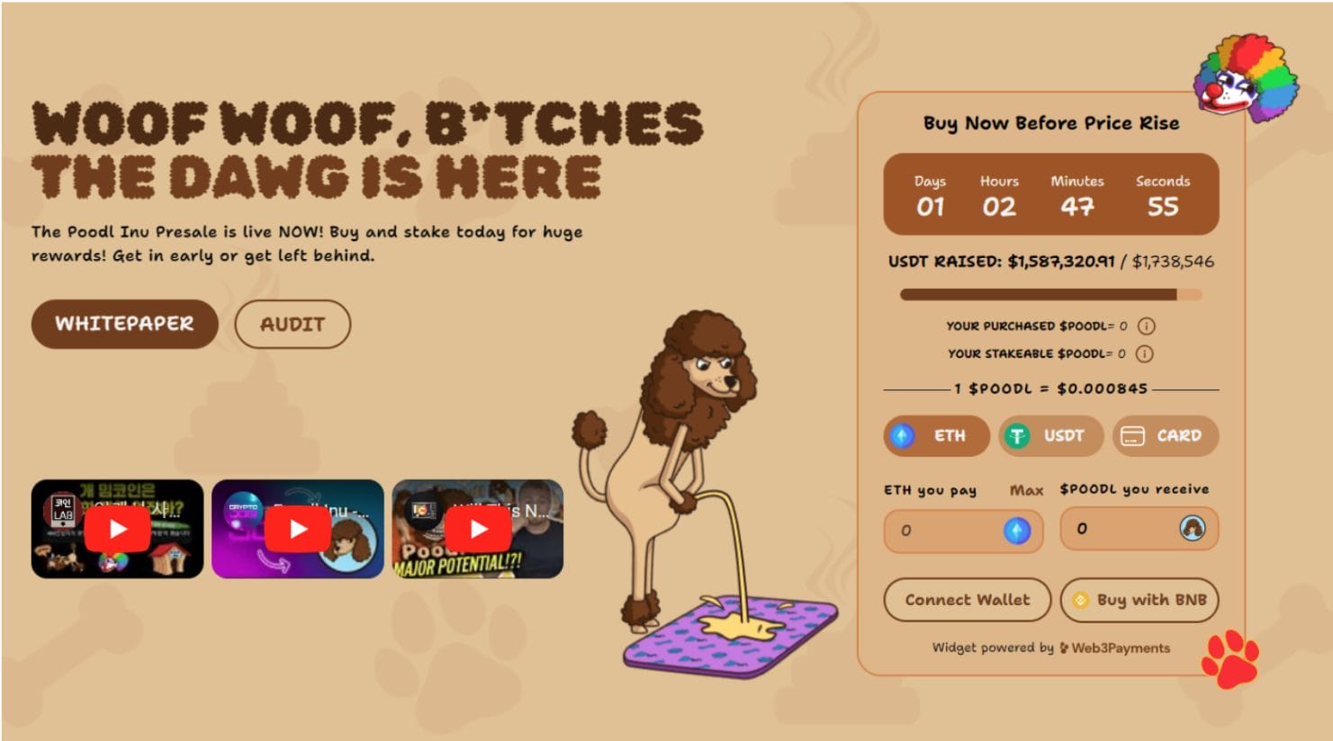poodle token kopen