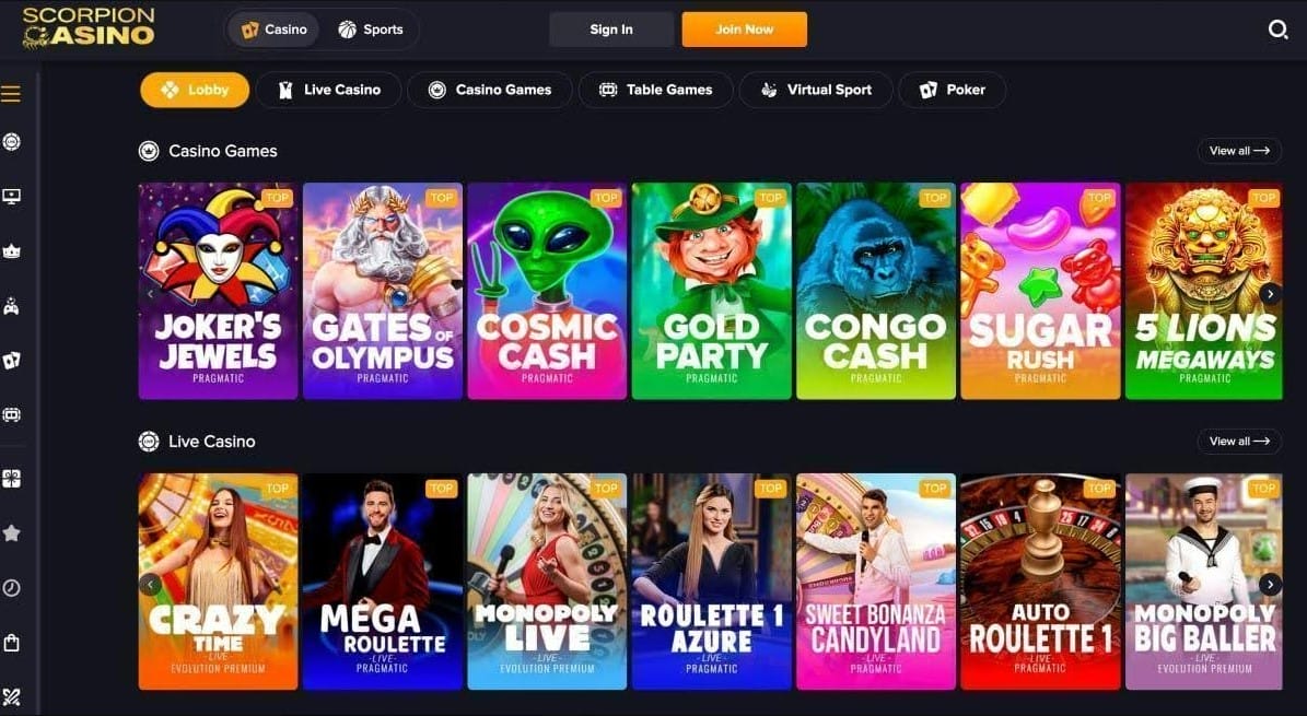 Scorpion casino1