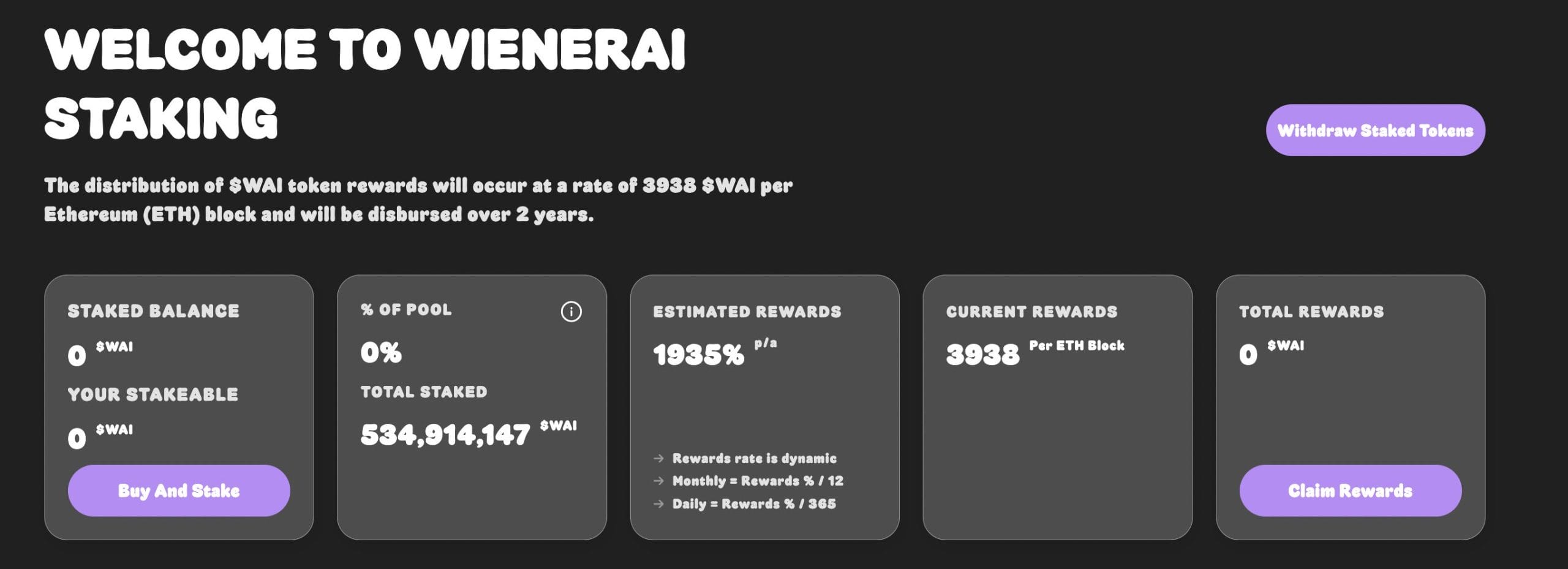 wienerai staking