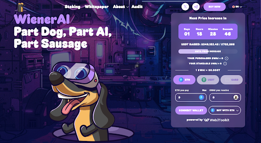 AI Crypto Meme Coin ICO WienerAI Haalt $350k Op – Is Dit De Meest Veelbelovende Crypto Trend? 