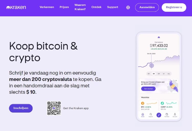 Kraken, hoe werkt crypto kopen Nederland