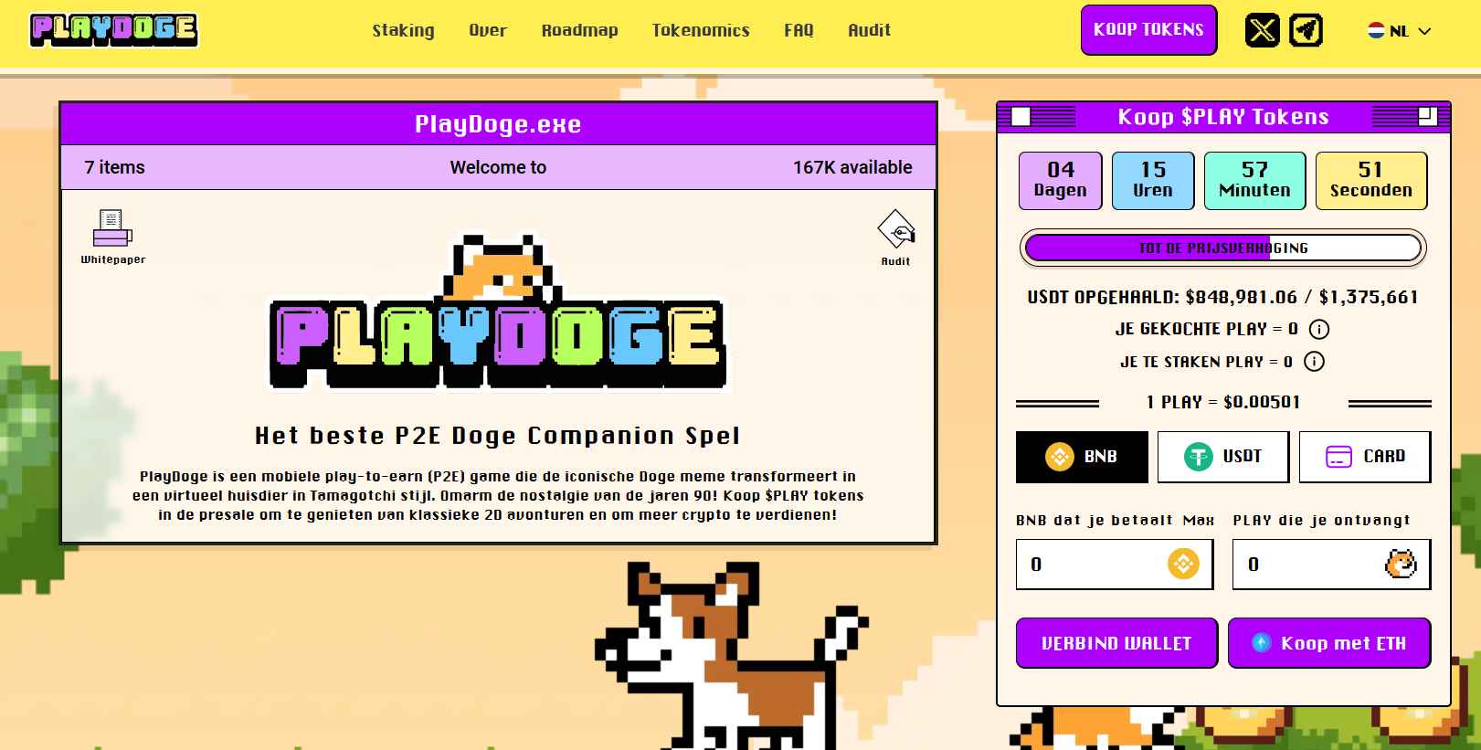 PlayDoge presale start
