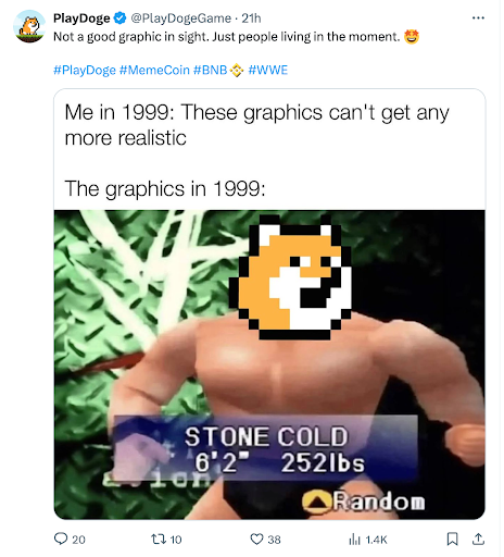 PlayDoge tweet