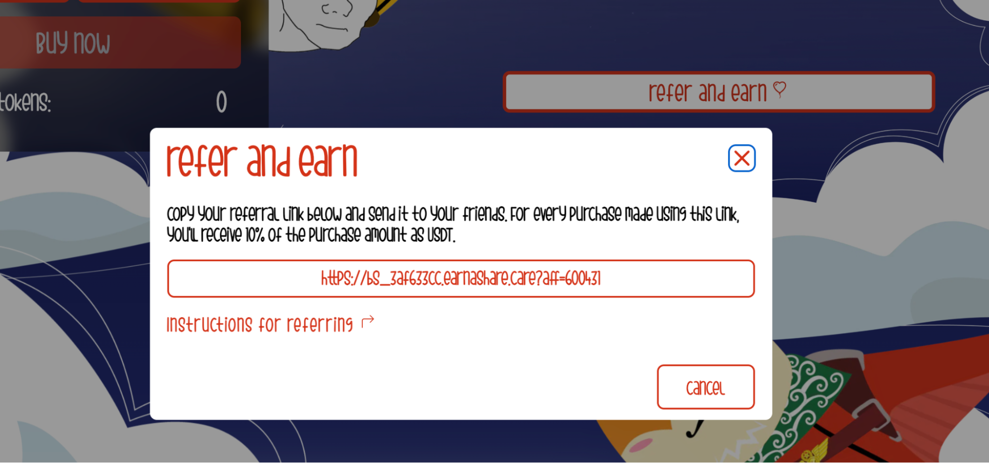 Refer and Earn systeem van Base Dawgz
