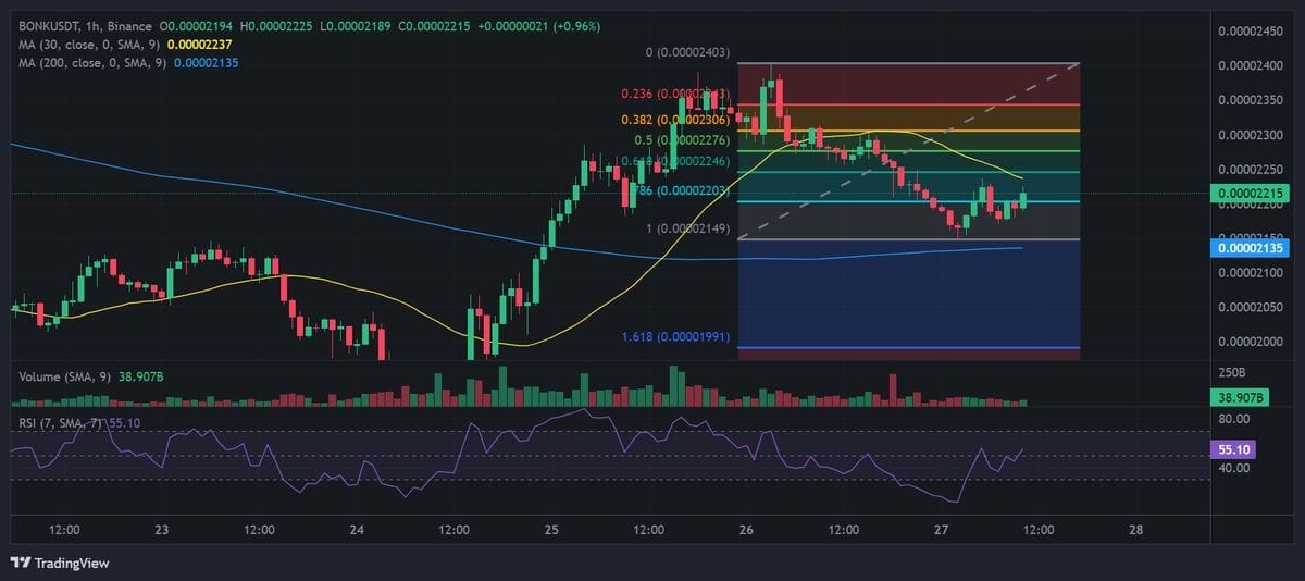 Bonk Koers Verwachting na 4,9% Daling – Zal Deze Populaire Crypto Meme Nog Herstellen?