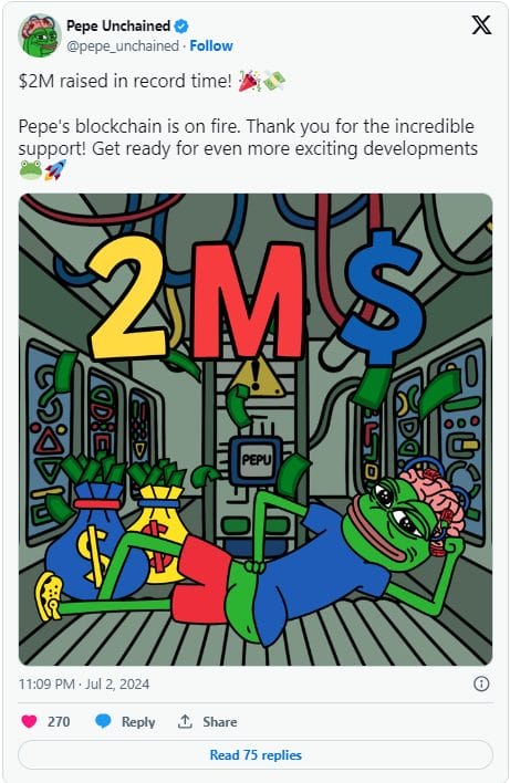 PEPE X post €2M
