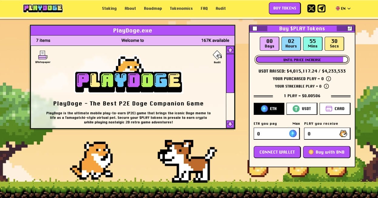 PlayDoge Presale heeft groot succes 