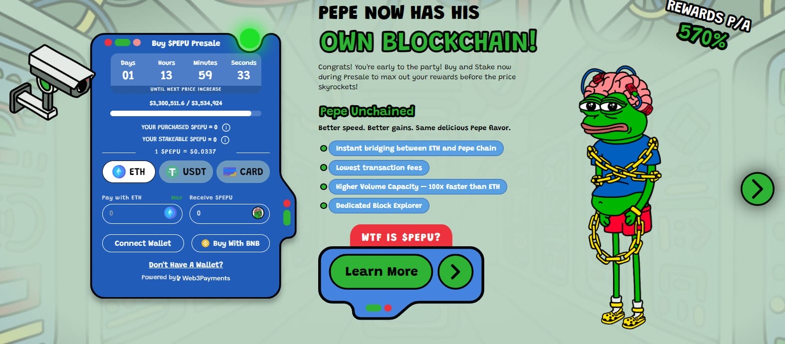 pepe unchained meme coin alternatief
