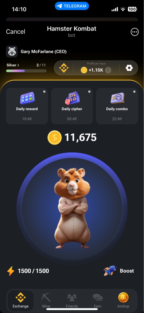 hamster kombat crypto gameplay 1