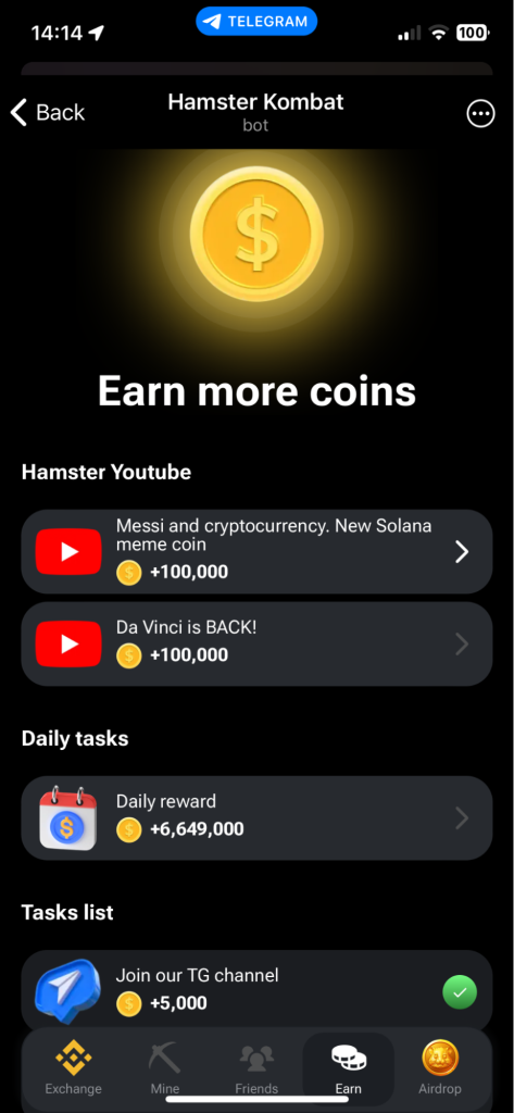hamster kombat crypto gameplay 2