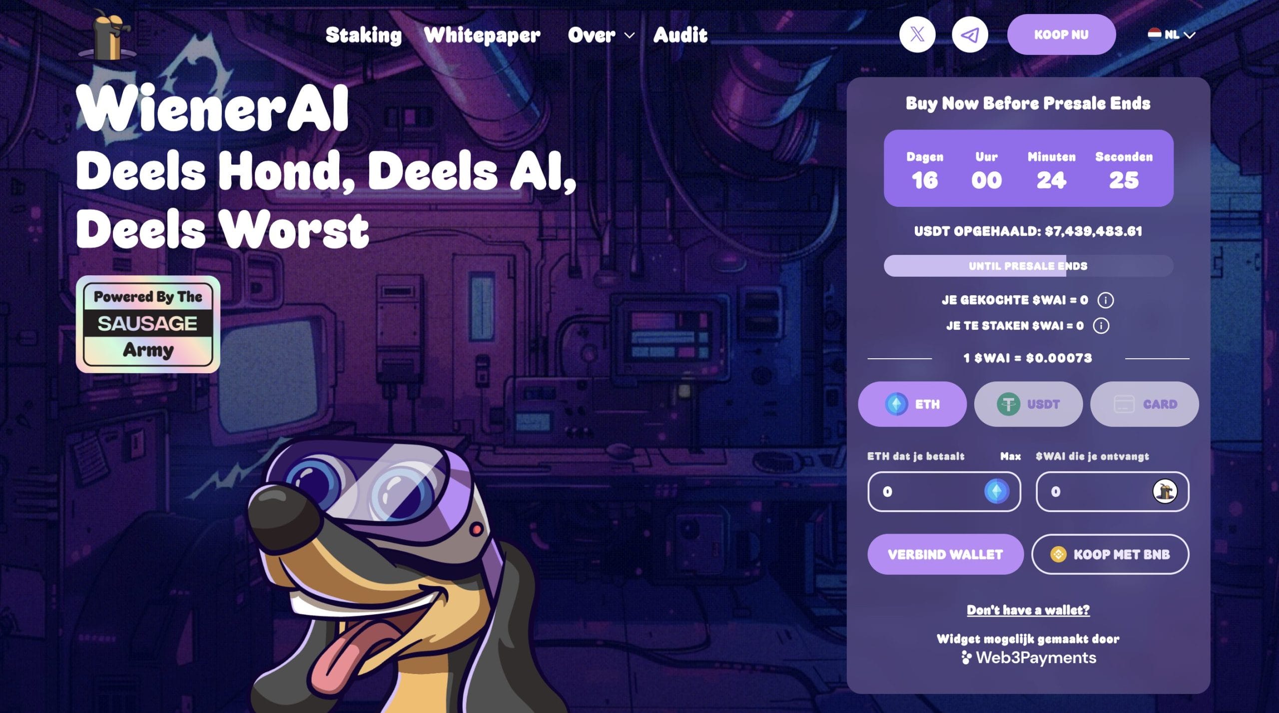 Presale van WienerAI duurt nog 16 dagen 