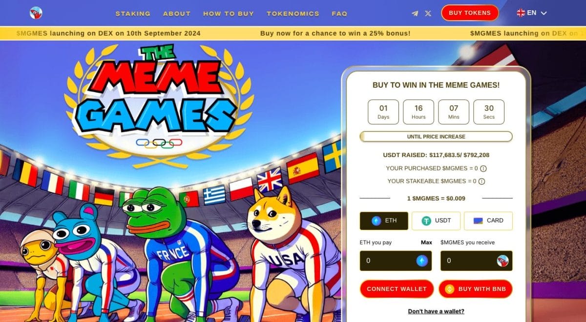 The Meme Games presale