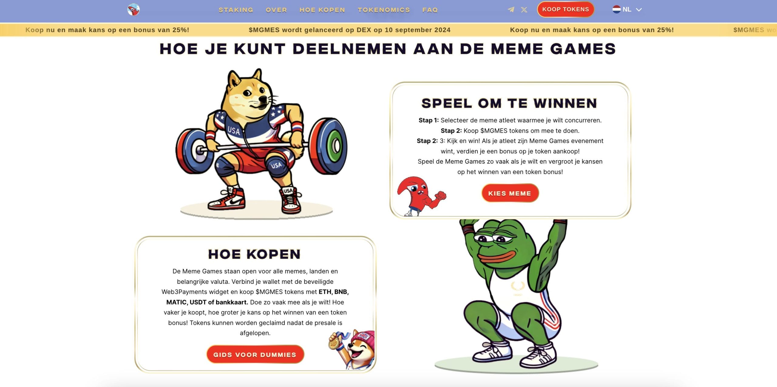 The Meme Games presale
