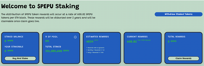 $PEPU Staking