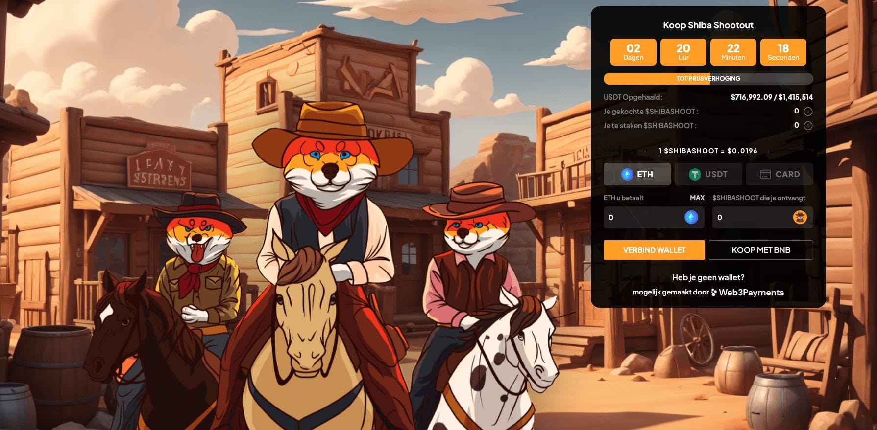 Shiba Shootout Presale tokens