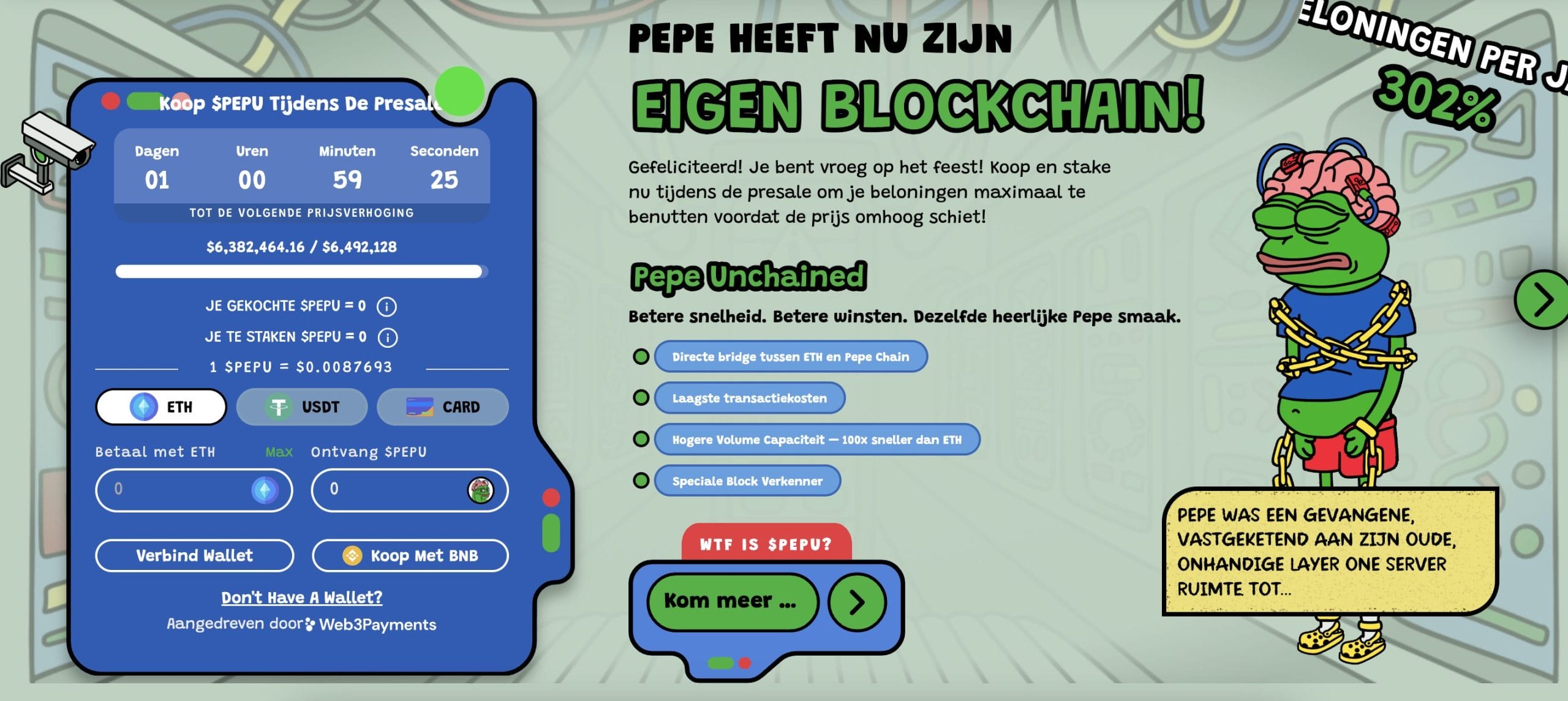 Pepe Unchained Presale