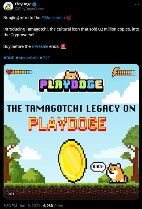 playdoge presale tweet