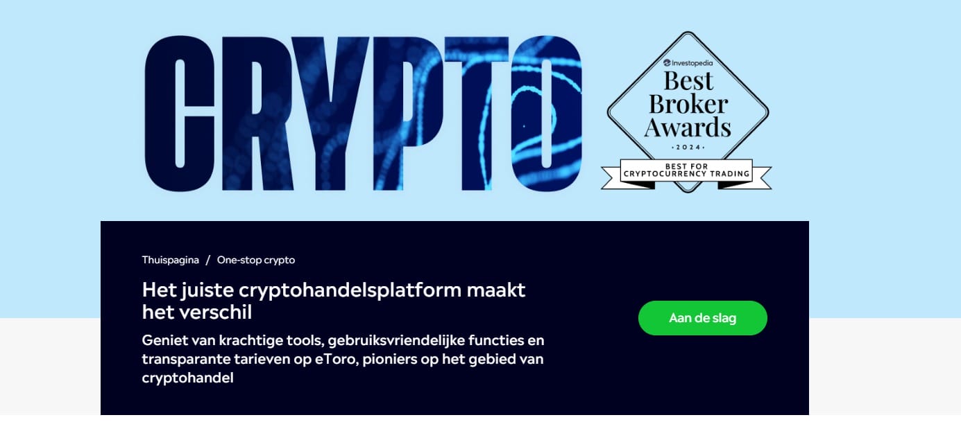 hoe investeren in crypto voor beginners bij eToro