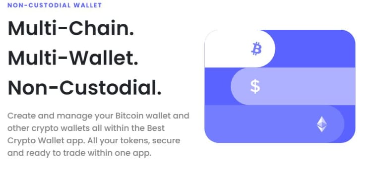 Best Wallet, non-custodial, beste no KYX exchange