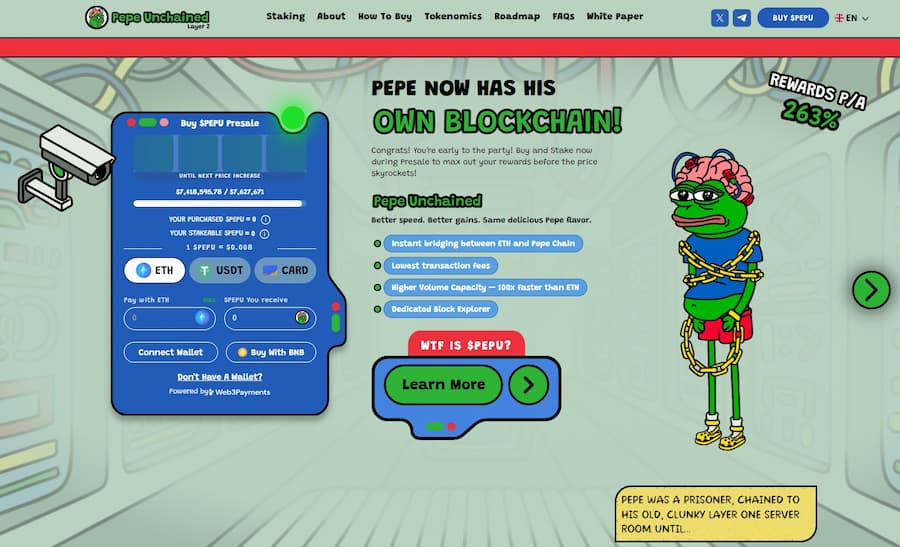 pepe unchained presale