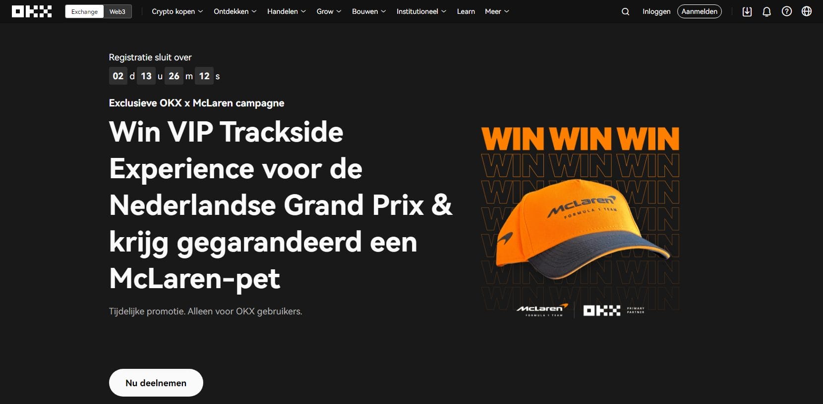 OKX en McLaren winactie GP Zantvoort