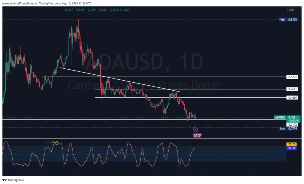 cardano-koers-steunpunt