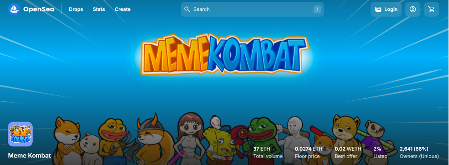meme kombat crypto hype