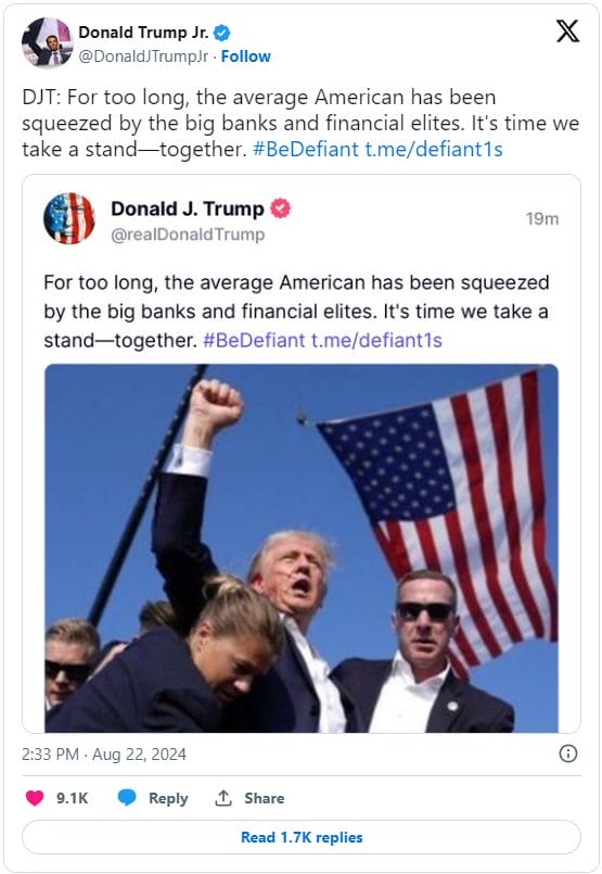 X post D. Trump