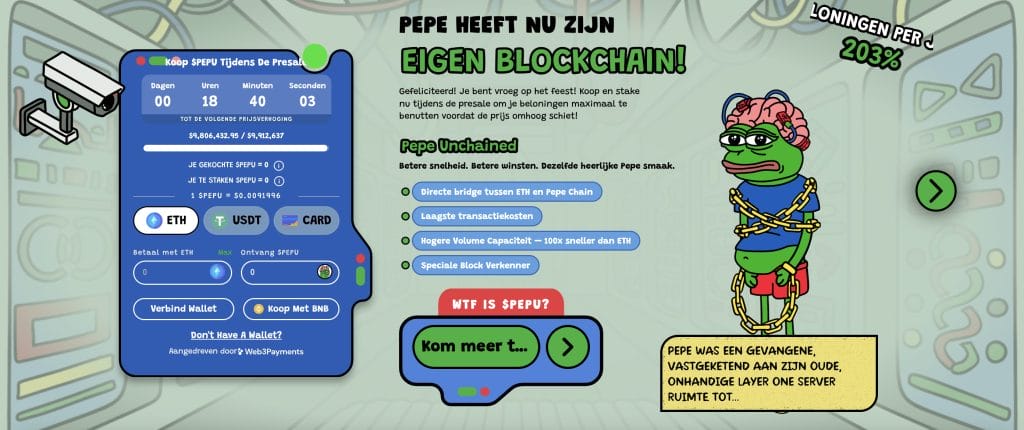 Pepe Unchained Presale