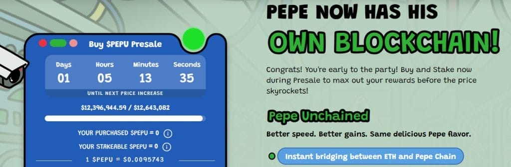 pepe unchained presale