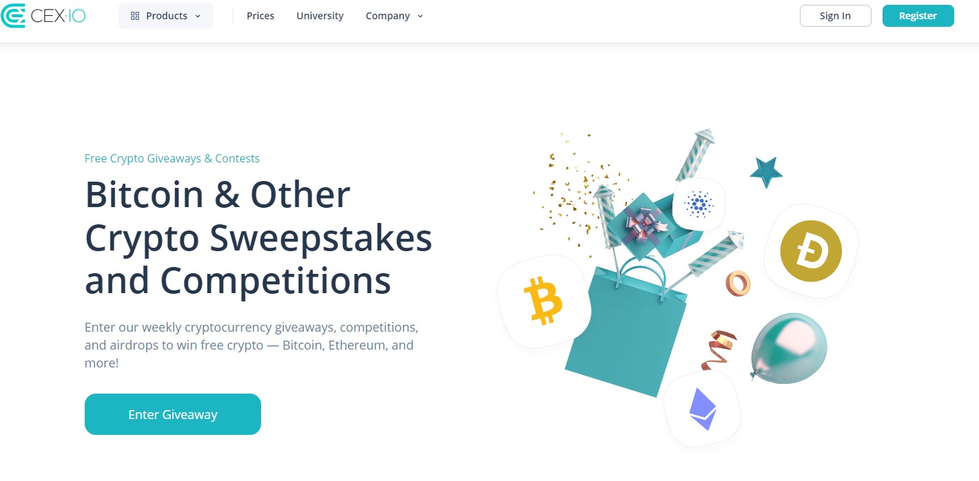 crypto airdrops bij cex io