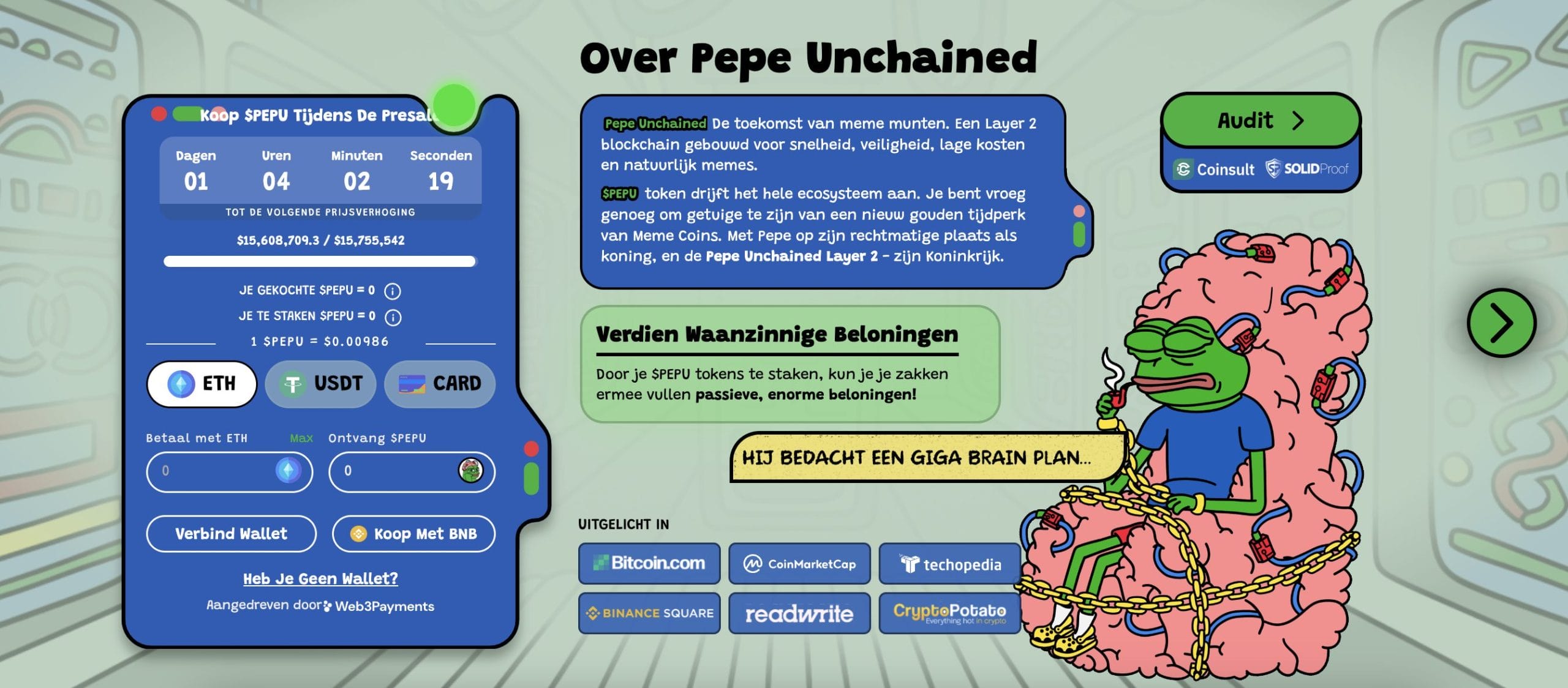Pepe Unchained $PEPU - presale 
