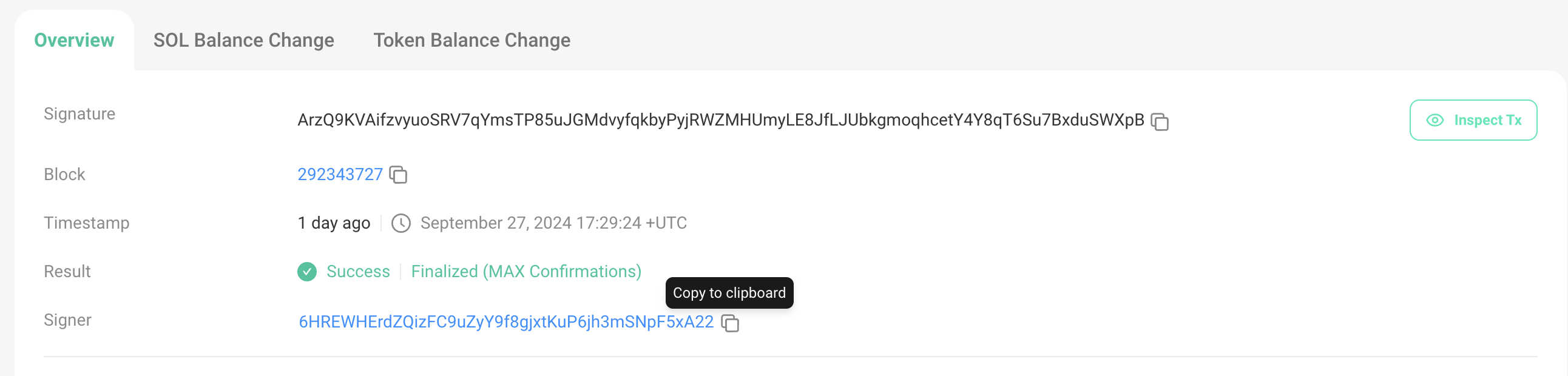 Whale aankoop van 129 $SOL, of ongeveer $20.000 aan $DICE tokens op vrijdag - Bron: Solscan