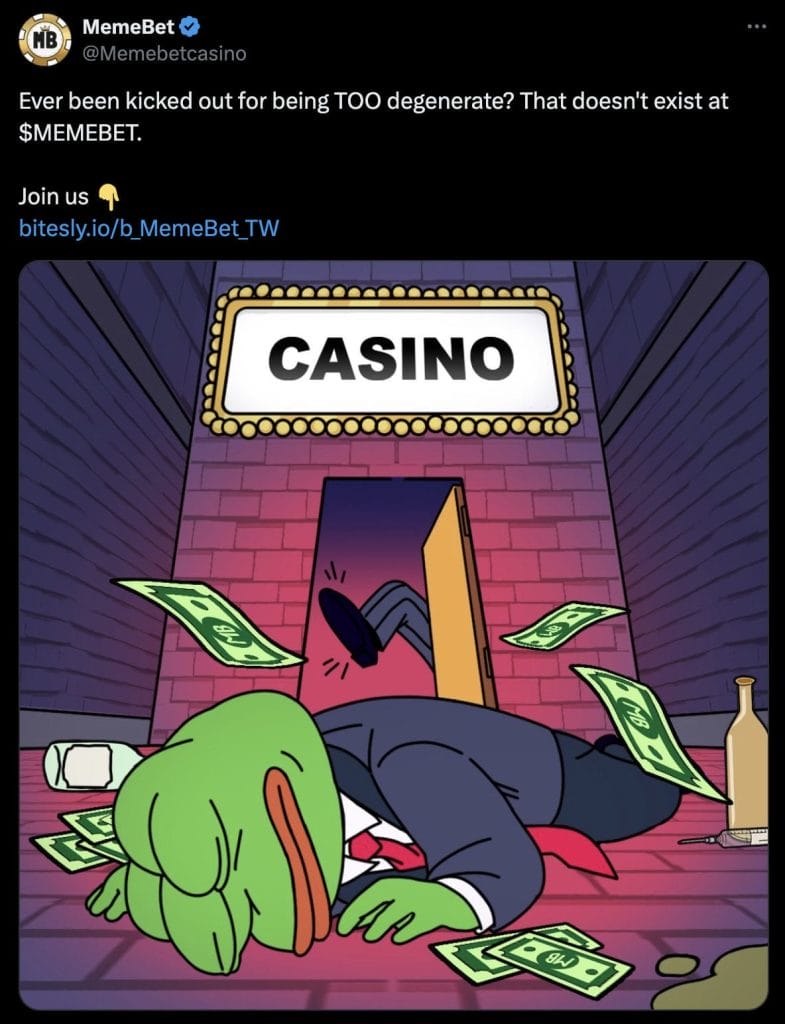 Memebet Token $MEMEBET - Lancering van de Memebet Casino