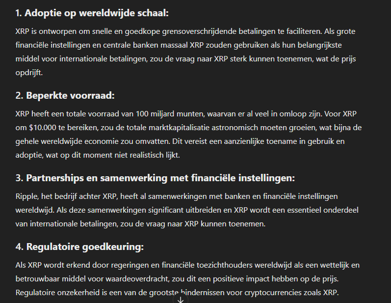 Chatgpt kan ripple 10.000 worden