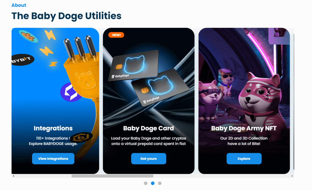 Baby Doge Coin ecosysteem
