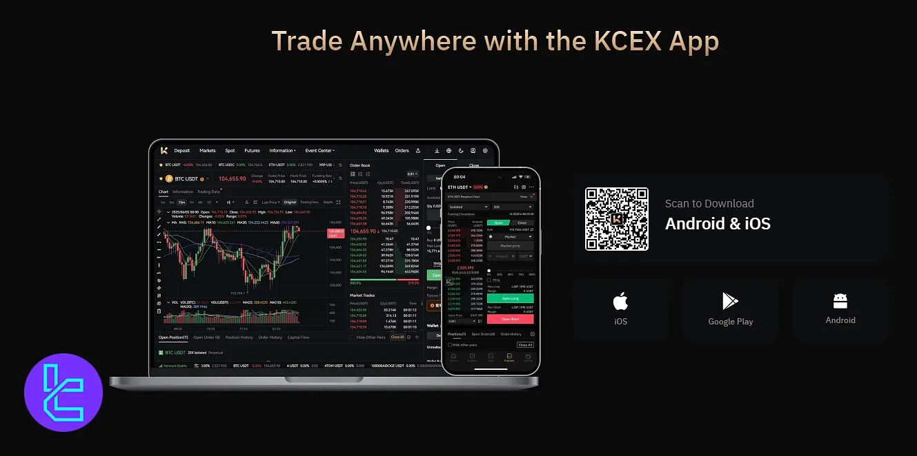 KCEX crypto exchange review - homepagina