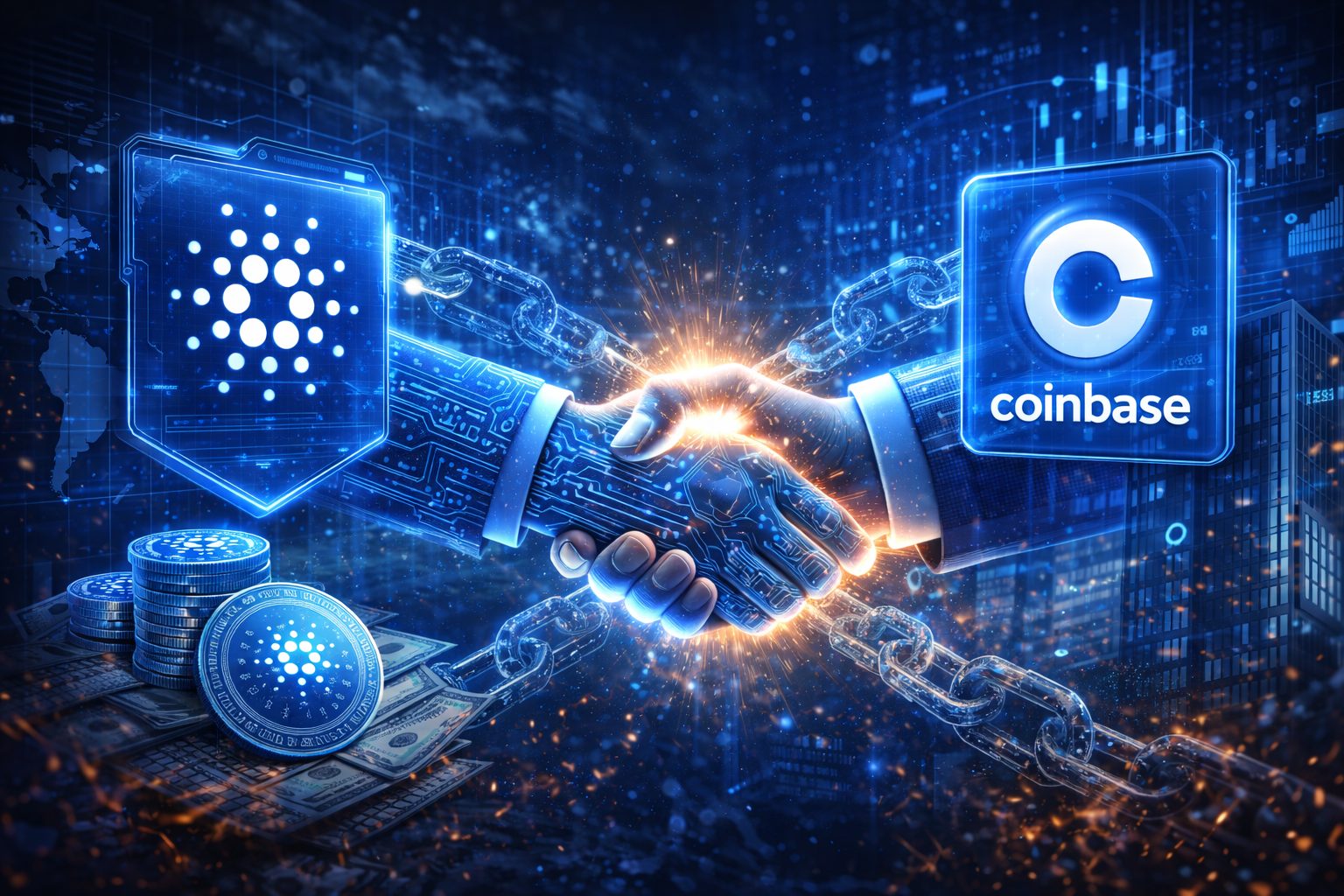 Cardano coinbase partnership 2026