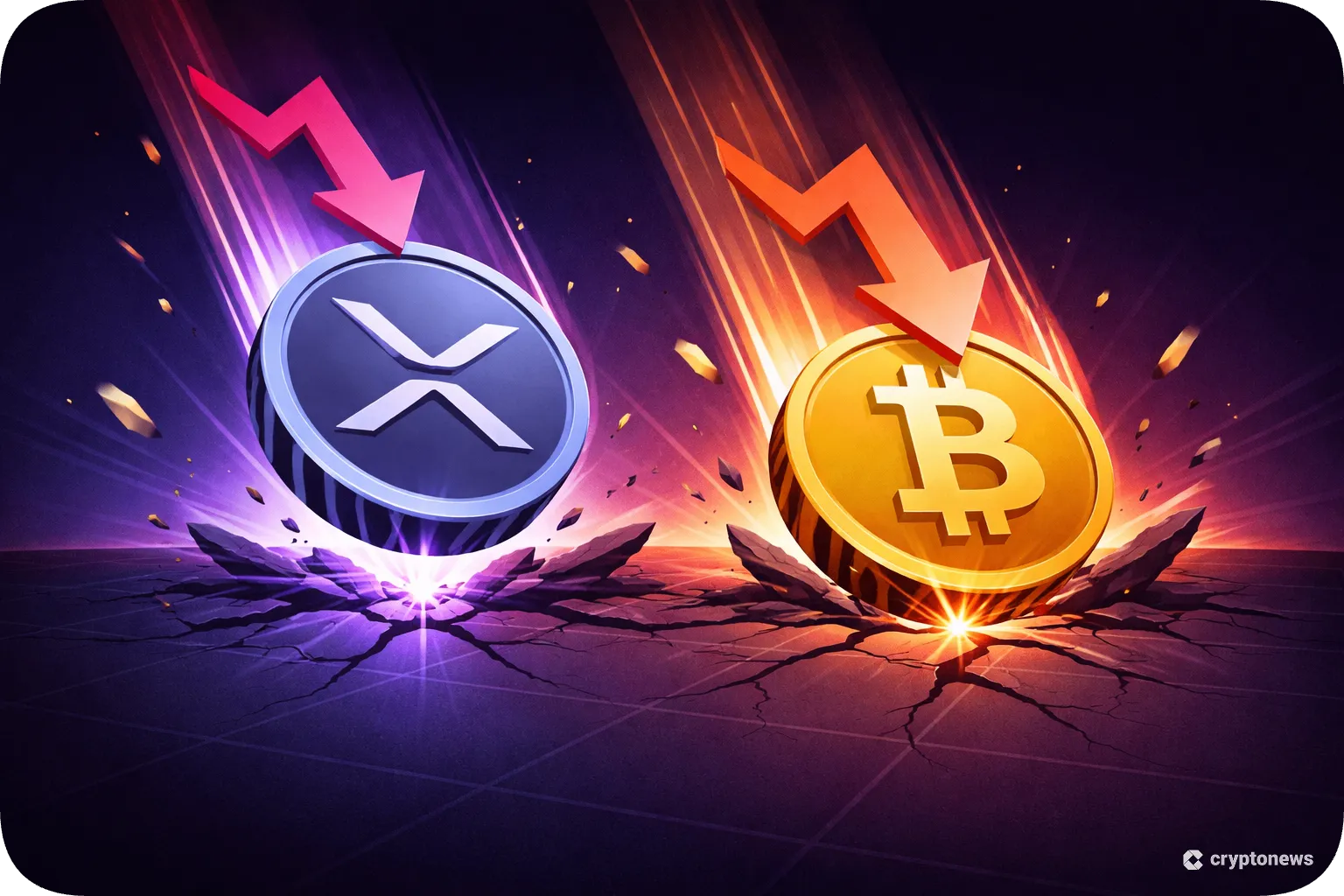 XRP en BTC crashen door de oorlog in Iran